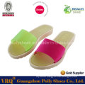 Double Color Pcu Injection Women Cheap Slipper